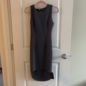 Mason Sleeveless High Low Dress in Gray